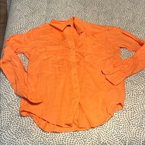GAP Women’s Linen Orange Shirt